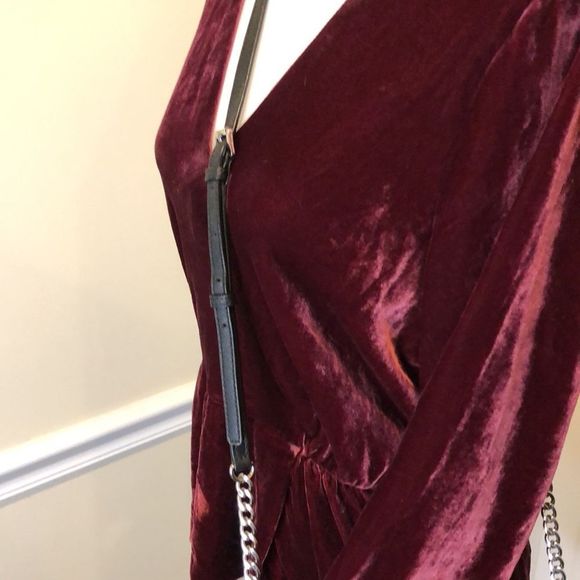 MICHAEL KORS Perforated Black Saffiano Crossbody with Silver Chain Leather Strap - Picture 12 of 15